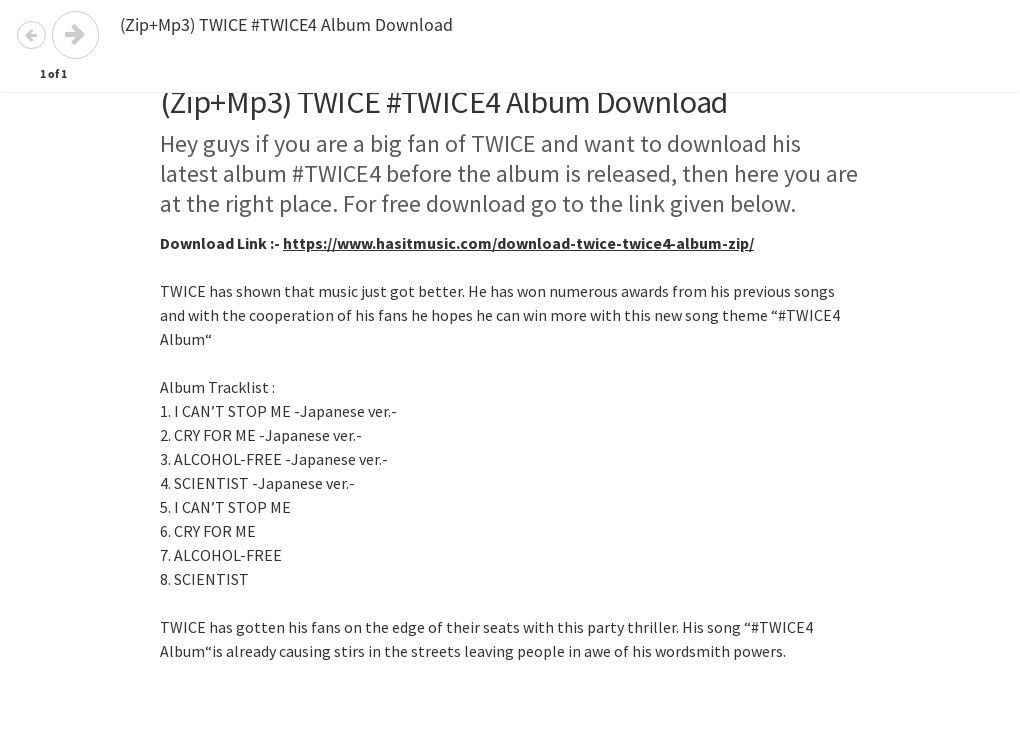 Zip Mp3 Twice Twice4 Album Download Flourish