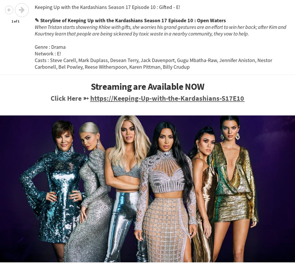 Keeping Up With The Kardashians Season 17 Episode 10 Official E