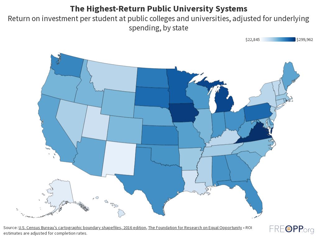 Average ROI-ADJ-SPEND by State | Flourish