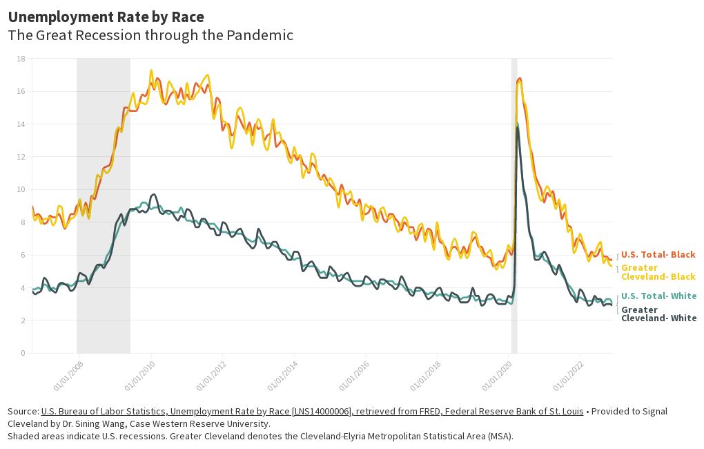 Unemployment Rate by Race Flourish