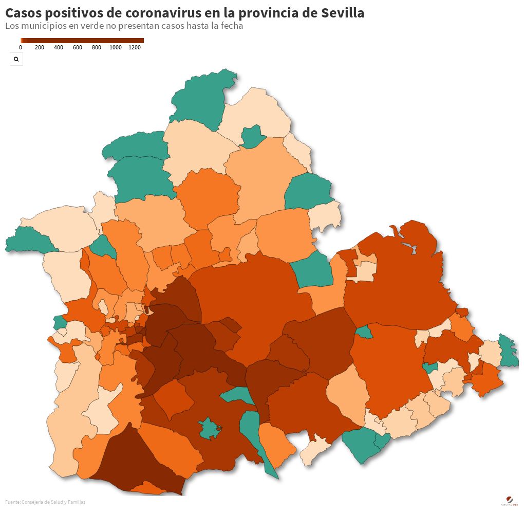 +Coronavirus Provincia Sevilla | Flourish