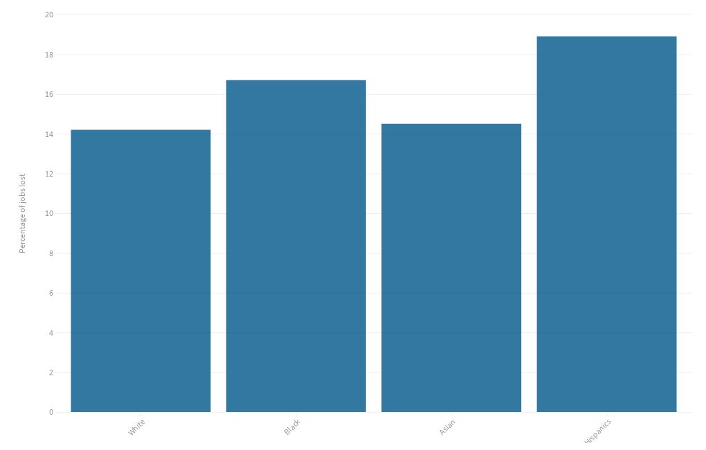 Job Losses by Race Flourish