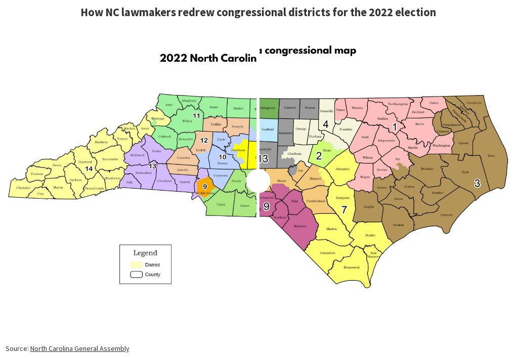 Nc Congressional Map 2021 Redistricting Flourish 8313