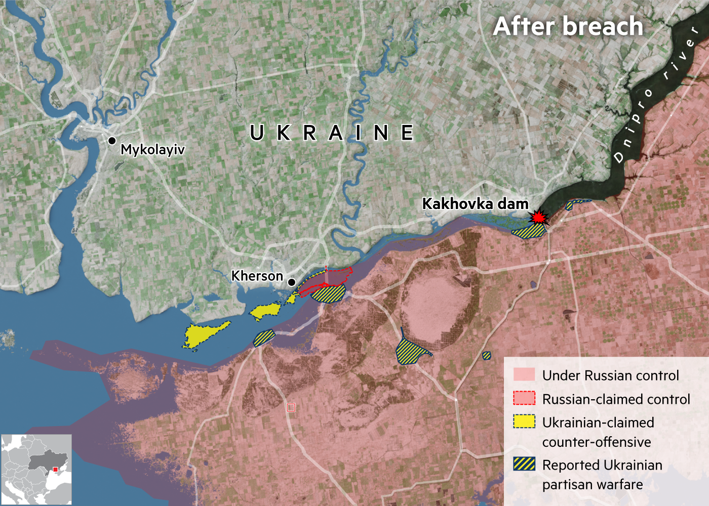 <h2>Destruction of Kakhovka Dam</h2>