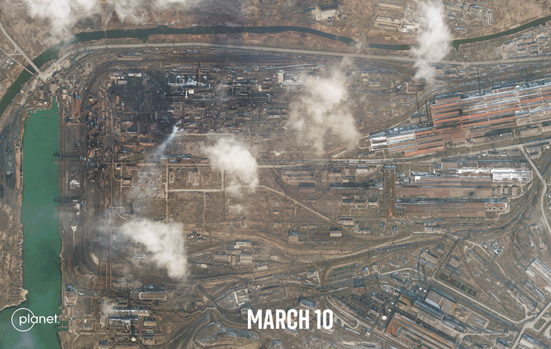 Ukraine war: Satellite imagery shows damage to Azovstal steelworks throughout the war | World News