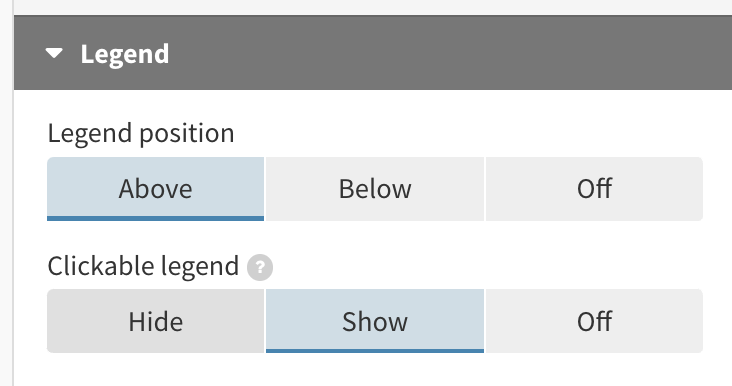 An image showing the legend filter options