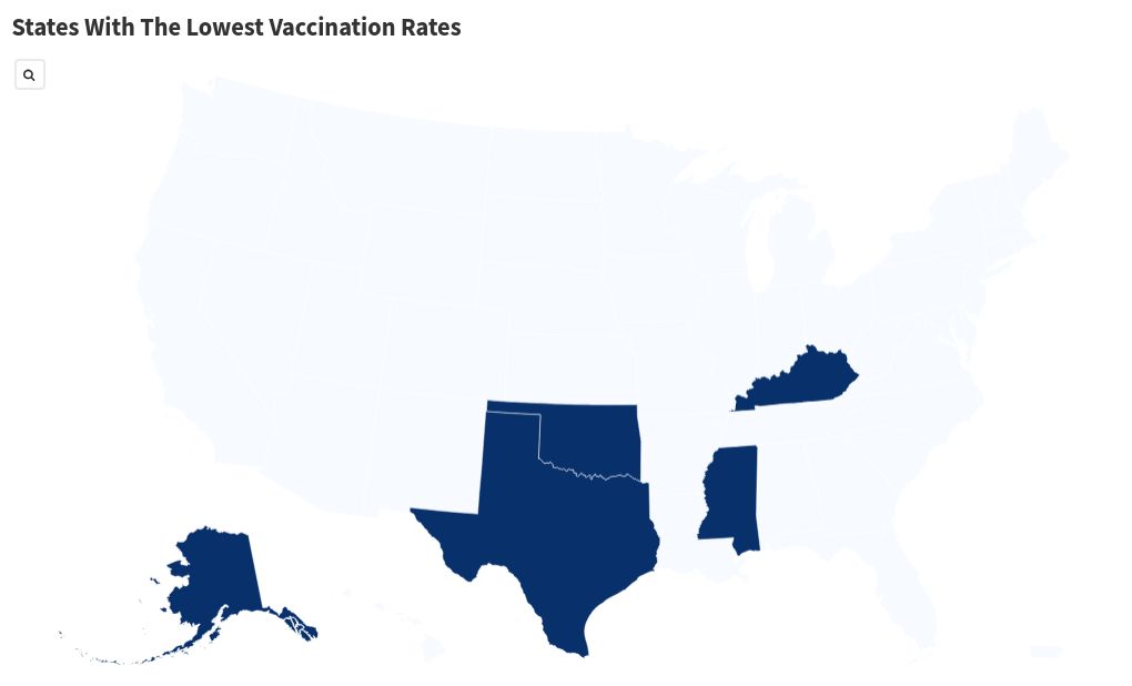 Map showing states required to cover IVF in health insurance plans