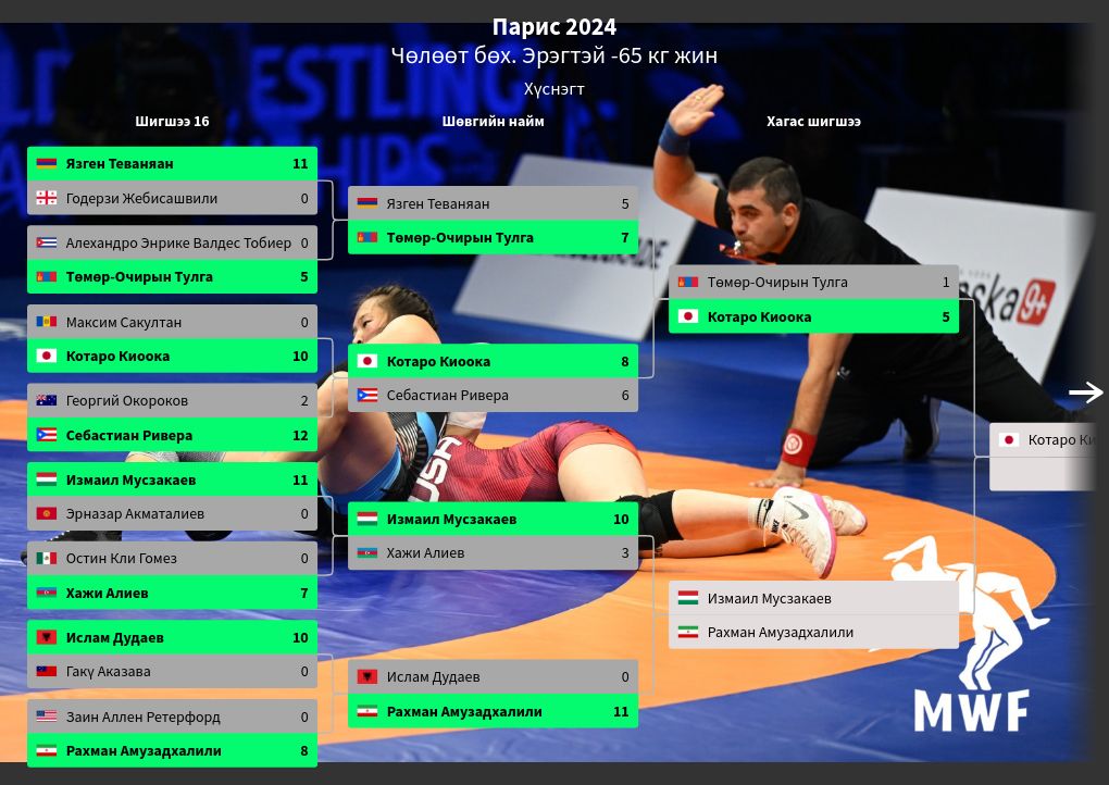 tournament visualization