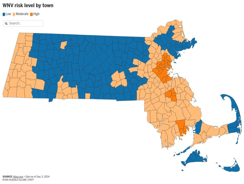 Those Mass. cities are at vital or prime chance for EEE and West Nile virus – The Boston Globe