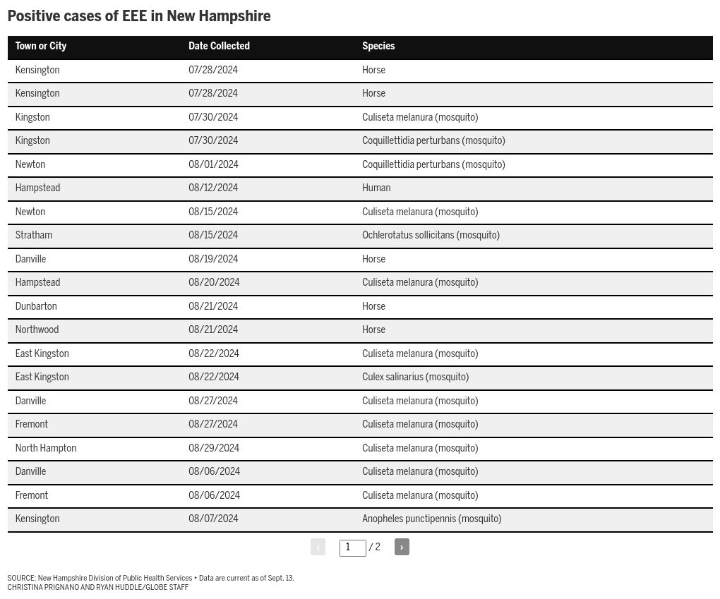 Table visualization