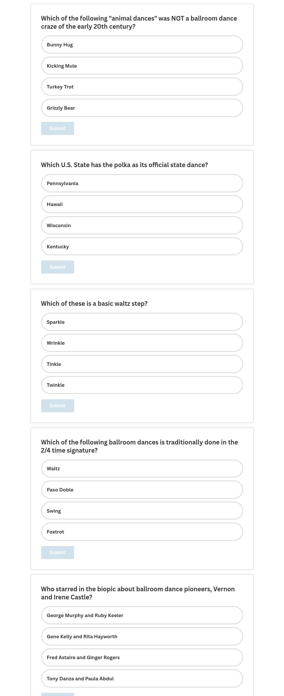 quiz visualization