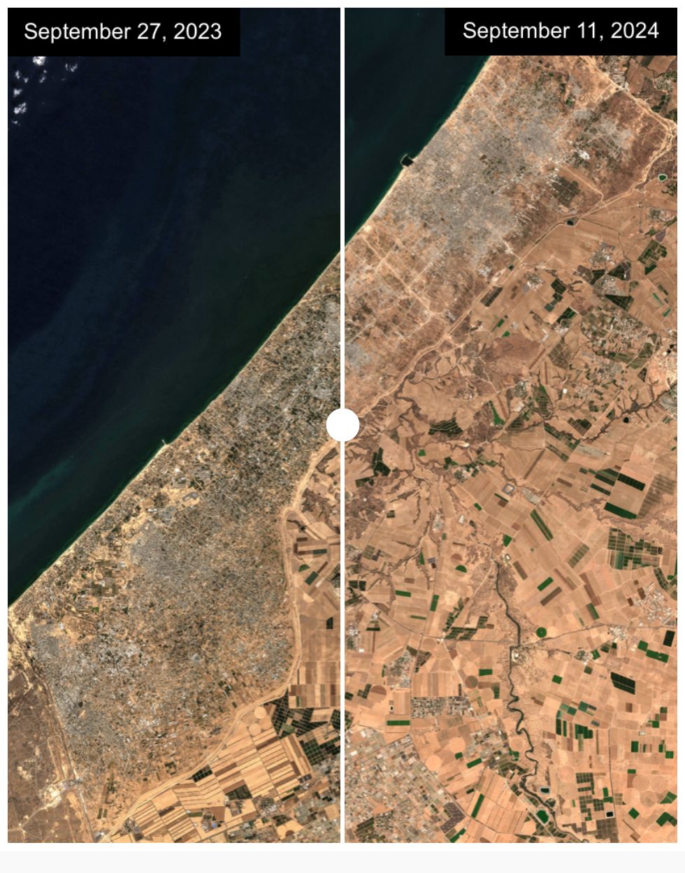 Destruction in Gaza caused by Israel-Hamas war mapped using satellite data