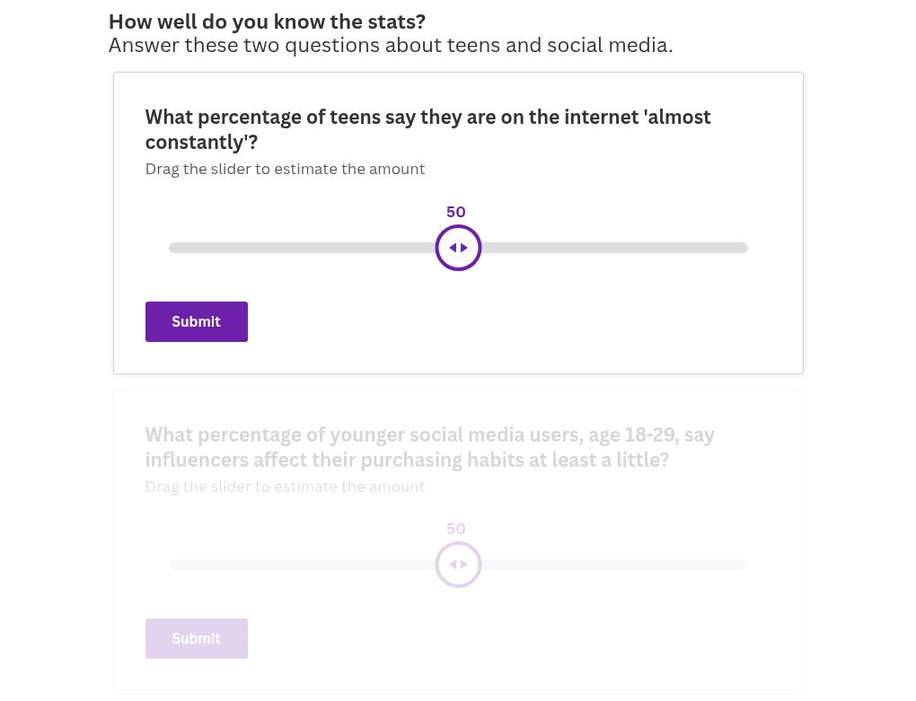 quiz visualization