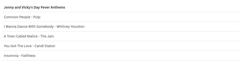 table visualization