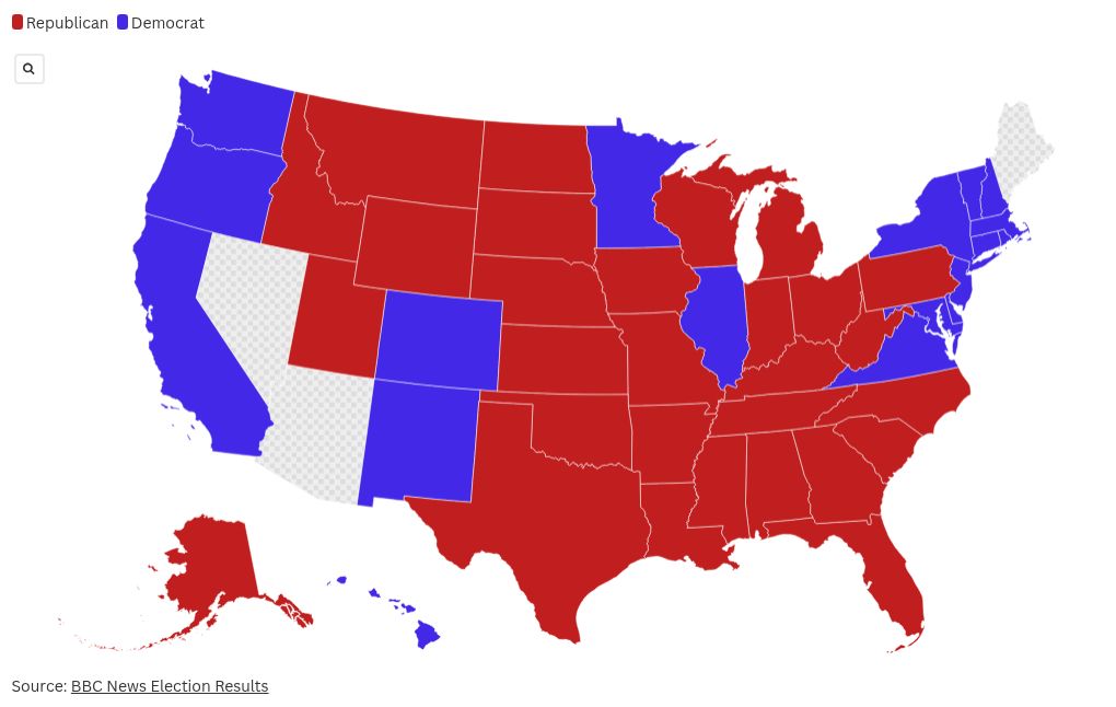 2024 US Election live map