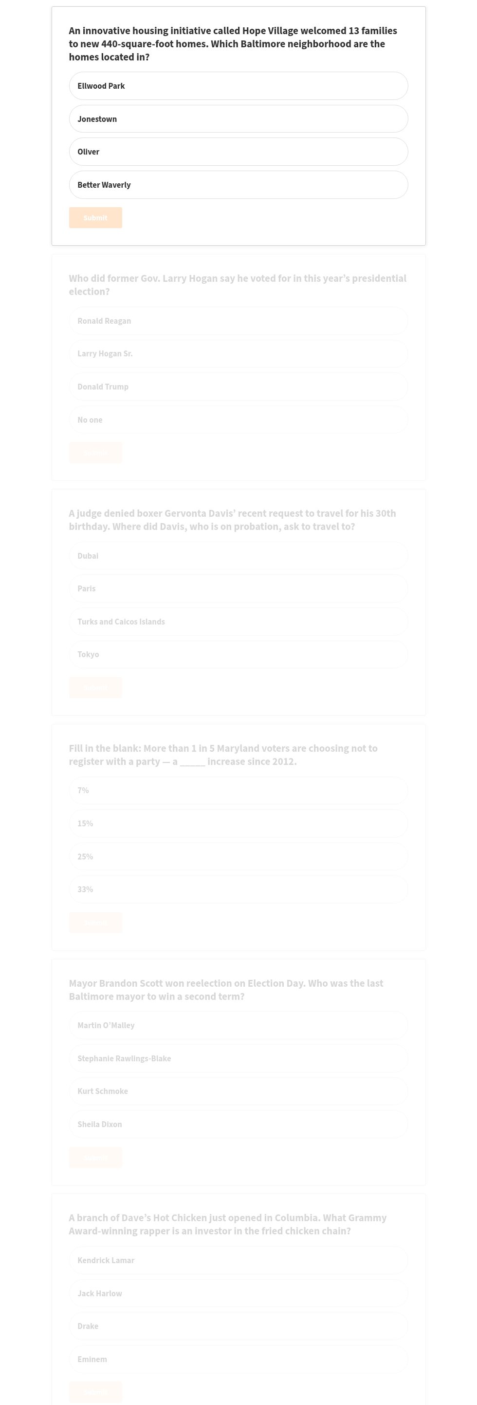 quiz visualization